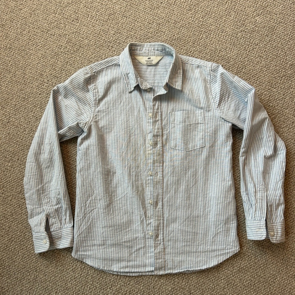 Kids Striped Blue Shirt